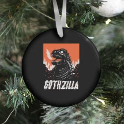 Movie Music Gothzilla Goth Godzilla Ornament Perfect And Unique Gifts For Family On Christmas Holiday