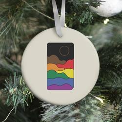 Groovy Pride Flag Landscapes: Pride Flag Ornament Perfect And Unique Gifts For Family On Christmas