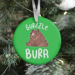 Gurzzle Burr derpy grizzly bear Ornament Perfect And Unique Gifts For Family On Christmas Holiday