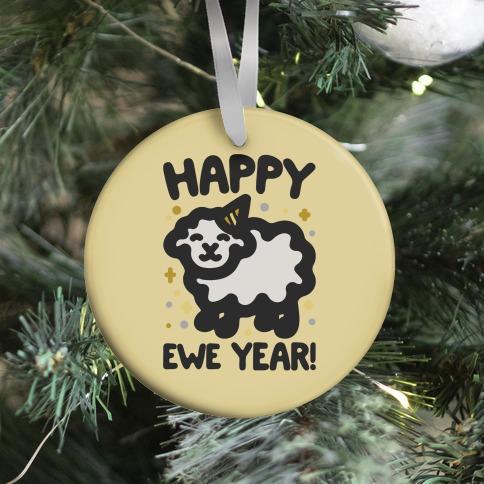 Movie Music Happy Ewe Year Ornament Perfect And Unique Gifts For Family On Christmas Holiday