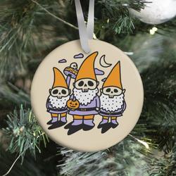 Happy Hall-Gnome-Ween (Halloween Gnomes) Ornament Perfect And Unique Gifts For Family On Christmas