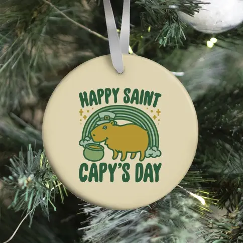 Movie Music Happy Saint Capy's Day Ornament Perfect And Unique Gifts For Family On Christmas Holiday