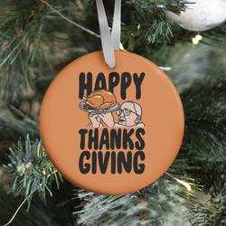 Happy Thanksgiving Pope Meme Ornament Perfect And Unique Gifts For Family On Christmas Holiday