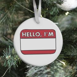 Movie Music Hello I'm (blank) Ornament Perfect And Unique Gifts For Family On Christmas Holiday