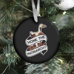 Honk The Patriarchy Goose Ornament Perfect And Unique Gifts For Family On Christmas Holiday
