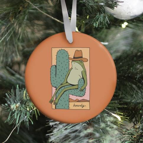 Movie Music Howdy Frog Cowboy Ornament Perfect And Unique Gifts For Family On Christmas Holiday
