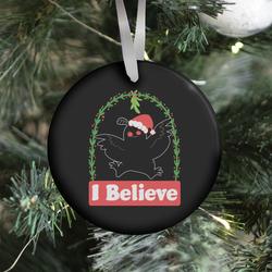 I Believe - Christmas Mothman Ornament Perfect And Unique Gifts For Family On Christmas Holiday