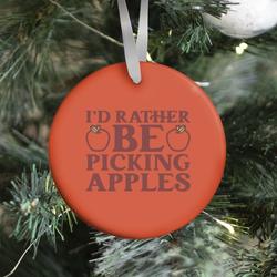 I'd Rather Be Apple Picking Ornament Perfect And Unique Gifts For Family On Christmas Holiday