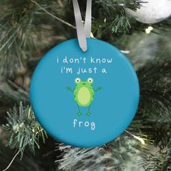 I Don't Know I'm Just A Frog Ornament Perfect And Unique Gifts For Family On Christmas Holiday