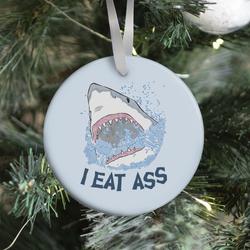 Movie Music I Eat Ass Shark Ornament Perfect And Unique Gifts For Family On Christmas Holiday