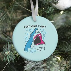 Movie Music I Eat What I Want Shark Ornament Perfect And Unique Gifts For Family On Christmas Holiday