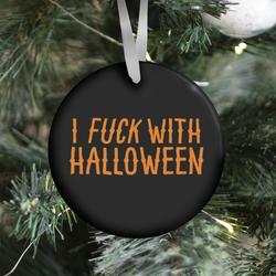 Movie Music I F*** With Halloween Ornament Perfect And Unique Gifts For Family On Christmas Holiday