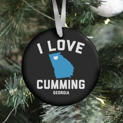 Movie Music I Love Cumming Georgia Ornament Perfect And Unique Gifts For Family On Christmas Holiday