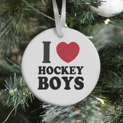 Movie Music I Love Hockey Boys Ornament Perfect And Unique Gifts For Family On Christmas Holiday