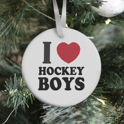 Movie Music I Love Hockey Boys Ornament Perfect And Unique Gifts For Family On Christmas Holiday