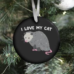 Movie Music I Love My Cat Opossum Ornament Perfect And Unique Gifts For Family On Christmas Holiday