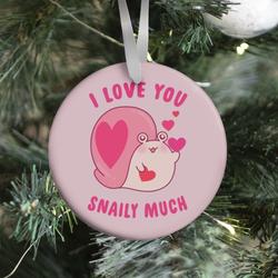 Movie Music I Love You Snaily Much Ornament Perfect And Unique Gifts For Family On Christmas Holiday