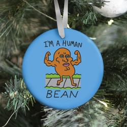 Movie Music I'm A Human Bean Ornament Perfect And Unique Gifts For Family On Christmas Holiday