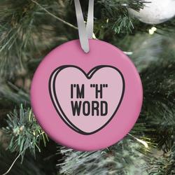 Movie Music I'm "H" Word Ornament Perfect And Unique Gifts For Family On Christmas Holiday