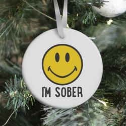 Movie Music I'm Sober Smiley Ornament Perfect And Unique Gifts For Family On Christmas Holiday