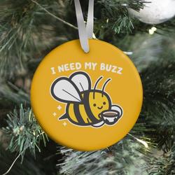 I Need My Buzz Coffee Bee Ornament Perfect And Unique Gifts For Family On Christmas Holiday