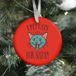 Movie Music I Pet Cats For Satan Ornament Perfect And Unique Gifts For Family On Christmas Holiday