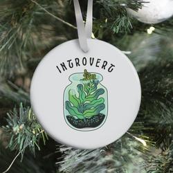 Introvert (Plant in a Terrarium) Ornament Perfect And Unique Gifts For Family On Christmas Holiday