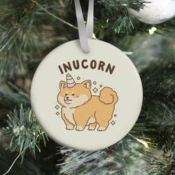 Inucorn (Kawaii Shiba Inu Unicorn) Ornament Perfect And Unique Gifts For Family On Christmas