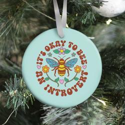 It's Okay To Bee An Introvert Ornament Perfect And Unique Gifts For Family On Christmas Holiday