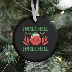 Jingle Hell, Jingle Hell Satan Santa Ornament Perfect And Unique Gifts For Family On Christmas