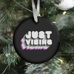 Movie Music Just Vibing (Ace Pride) Ornament Perfect And Unique Gifts For Family On Christmas Holiday