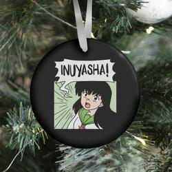 Kagome Screaming InuYasha (1 of 2 pair) Ornament Perfect And Unique Gifts For Family On Christmas