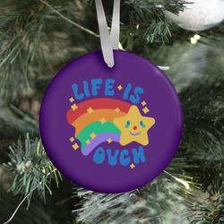 Life Is Ouch Shooting Star Ornament Perfect And Unique Gifts For Family On Christmas Holiday