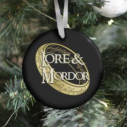 Movie Music Lore and Mordor Ornament Perfect And Unique Gifts For Family On Christmas Holiday