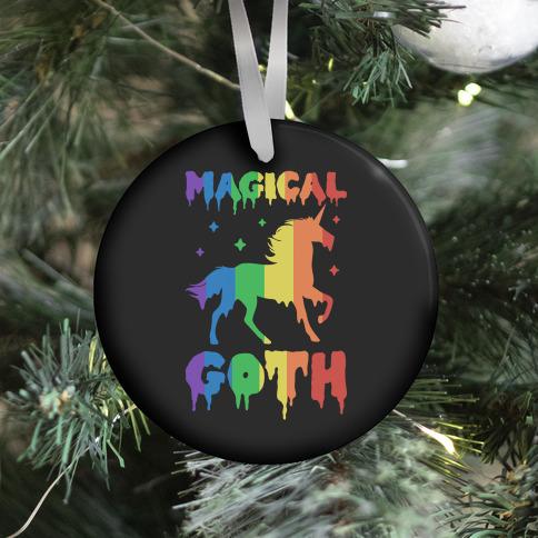 Movie Music Magical Goth Unicorn Ornament Perfect And Unique Gifts For Family On Christmas Holiday