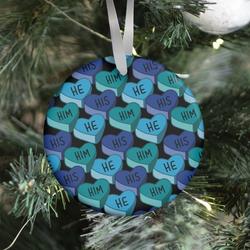 Male Pronoun Candy Hearts Ornament Perfect And Unique Gifts For Family On Christmas Holiday