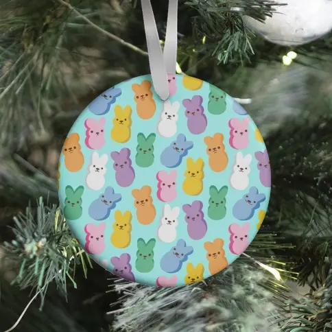 Marshmallow Bunny Pattern Ornament Perfect And Unique Gifts For Family On Christmas Holiday