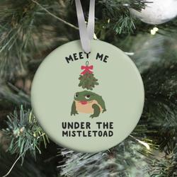 Meet Me Under the MistleToad Ornament Perfect And Unique Gifts For Family On Christmas Holiday