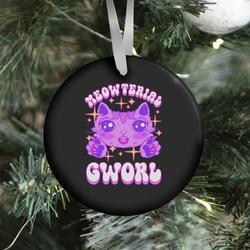 Movie Music Meowterial Gworl Ornament Perfect And Unique Gifts For Family On Christmas Holiday