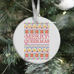 Merry Queermas Gay Pride Christmas Sweater Ornament Perfect And Unique Gifts For Family On Christmas