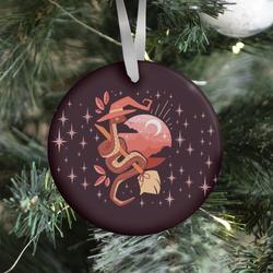 Midcentury Modern Witch Snake Ornament Perfect And Unique Gifts For Family On Christmas Holiday