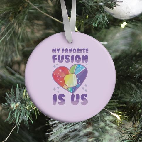 My Favorite Fusion is Us Ornament Perfect And Unique Gifts For Family On Christmas Holiday