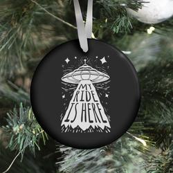 Movie Music My ride Is Here Ornament Perfect And Unique Gifts For Family On Christmas Holiday