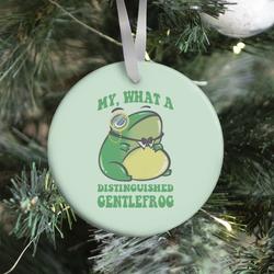 My, What A Distinguished Gentlefrog Ornament Perfect And Unique Gifts For Family On Christmas
