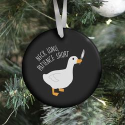 Neck Long, Patience Short Goose Ornament Perfect And Unique Gifts For Family On Christmas Holiday