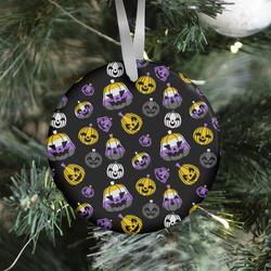 Nonbinary Pride Jack-o'-Lanterns Pattern Ornament Perfect And Unique Gifts For Family On Christmas