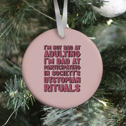 Movie Music Not Bad At Adulting Ornament Perfect And Unique Gifts For Family On Christmas Holiday