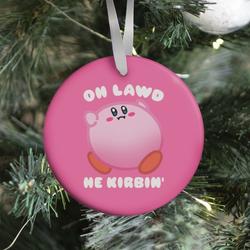 Oh Lawd He Kirbin' Parody Ornament Perfect And Unique Gifts For Family On Christmas Holiday
