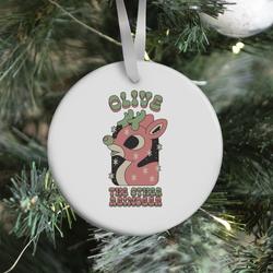 Olive The Other Reindeer Ornament Perfect And Unique Gifts For Family On Christmas Holiday