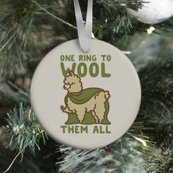 One Ring To Wool Them All Parody Ornament Perfect And Unique Gifts For Family On Christmas Holiday